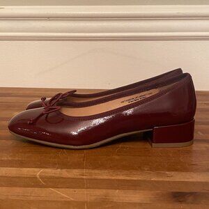 Women's Size 6 Burgundy Ballet Block Heel